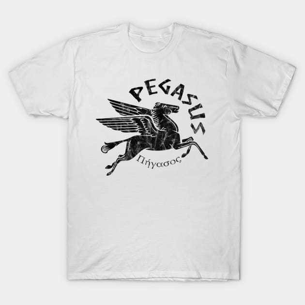 Ebony Pegasus T-Shirt by Doc Multiverse Designs
